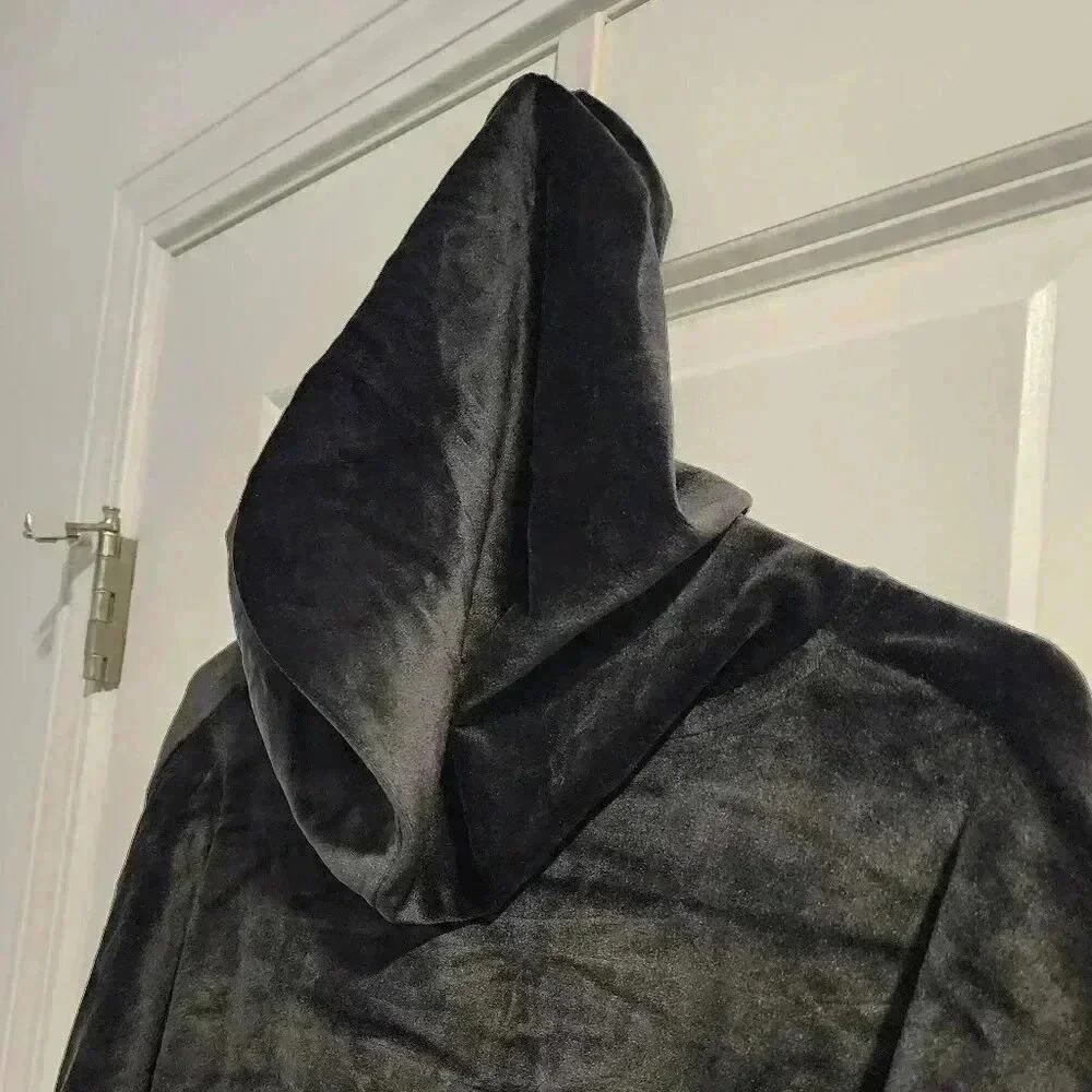 Vince Camuto Velour Hoodie Pullover with handwarmer Pockets XL - Picture 4 of 7